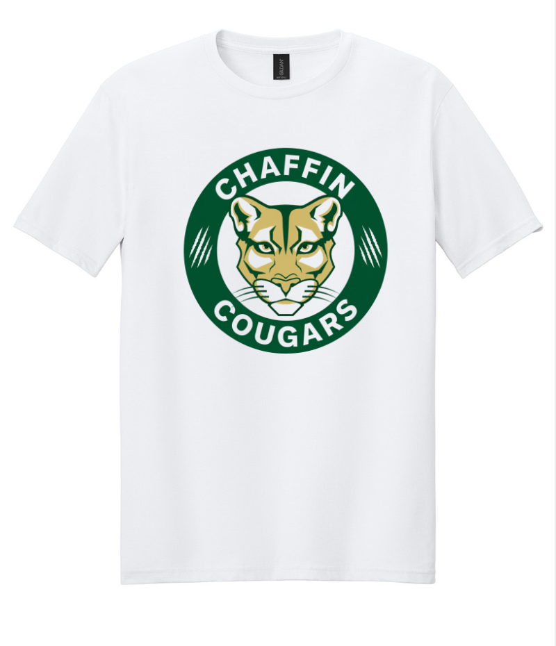 CHAFFIN COUGARS SHORT SLEEVE TEE IN WHITE