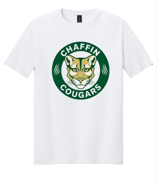 CHAFFIN COUGARS SHORT SLEEVE TEE IN WHITE