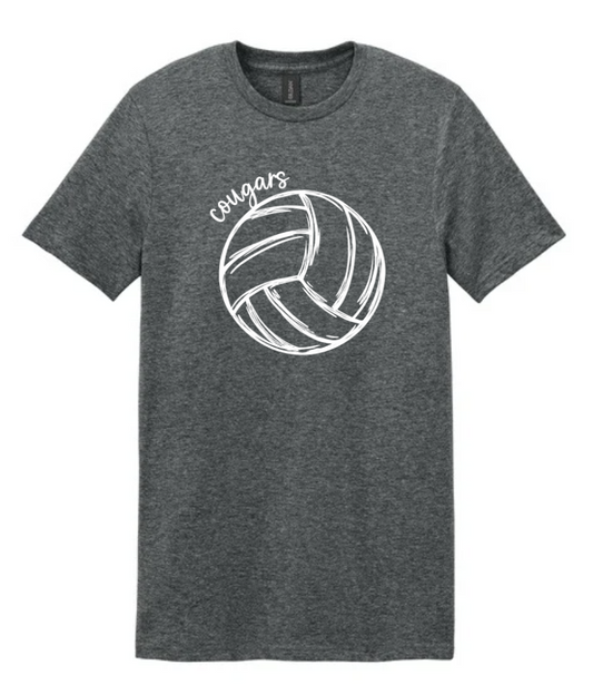 CHAFFIN VOLLEYBALL COUGARS SHORT SLEEVE TEE