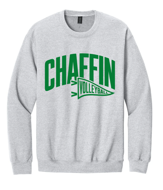 VOLLEYBALL CREWNECK SWEATSHIRT IN ASH GREY