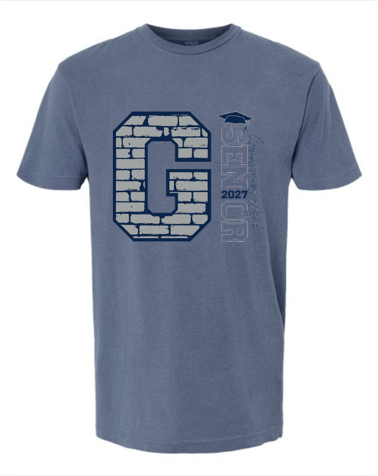 GHS SENIOR TEE IN BLUE JEAN