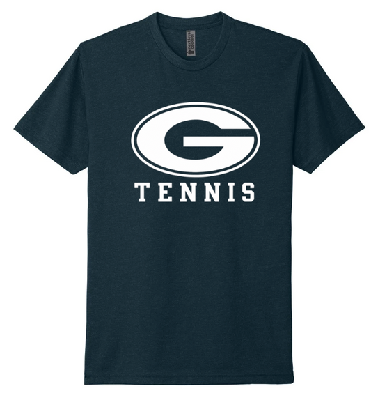 GHS TENNIS SHORT SLEEVE NEXT LEVEL TEE IN MIDNIGHT NAVY