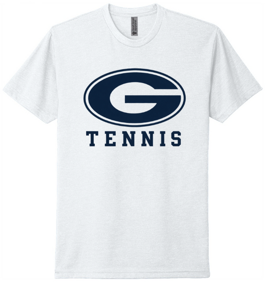 GHS TENNIS SHORT SLEEVE NEXT LEVEL TEE IN WHITE