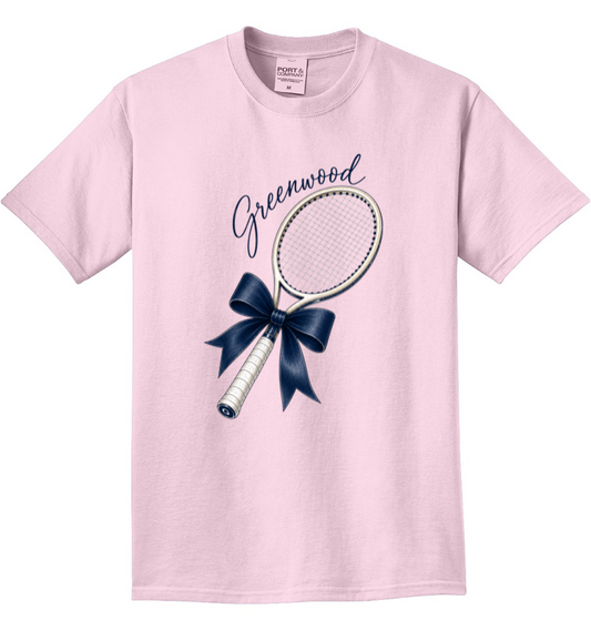 GHS TENNIS SHORT SLEEVE LIGHT PINK BEACH WASH GARMENT DYED TEE