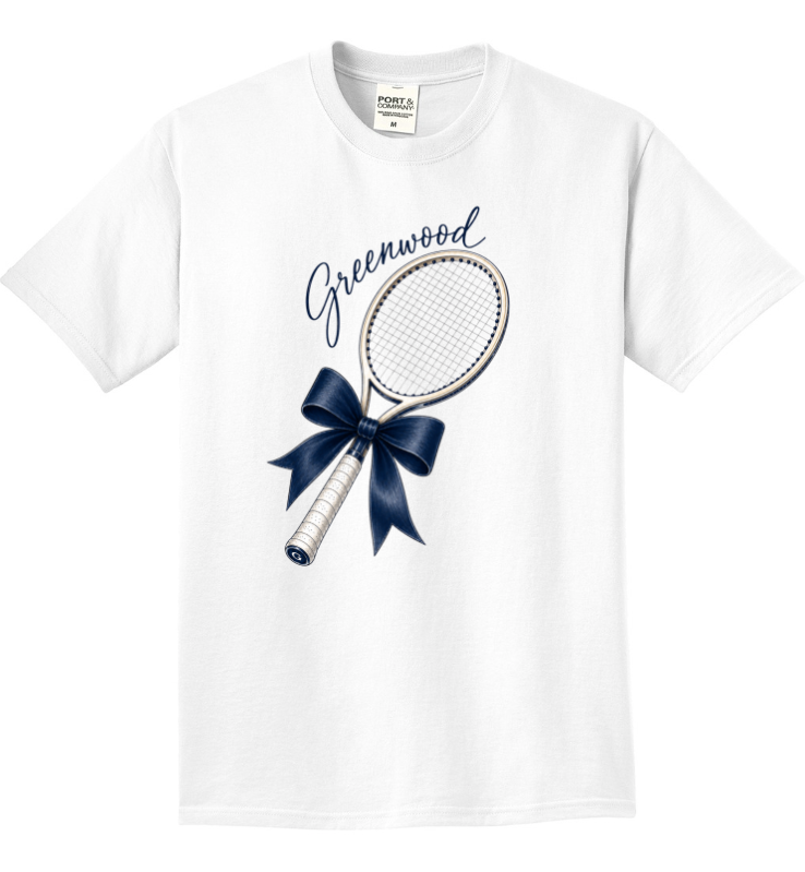 GHS TENNIS SHORT SLEEVE WHITE BEACH WASH GARMENT DYED TEE