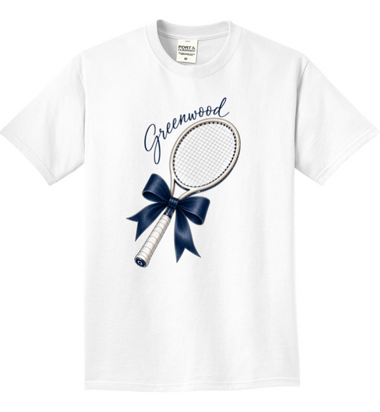 GHS TENNIS SHORT SLEEVE WHITE BEACH WASH GARMENT DYED TEE