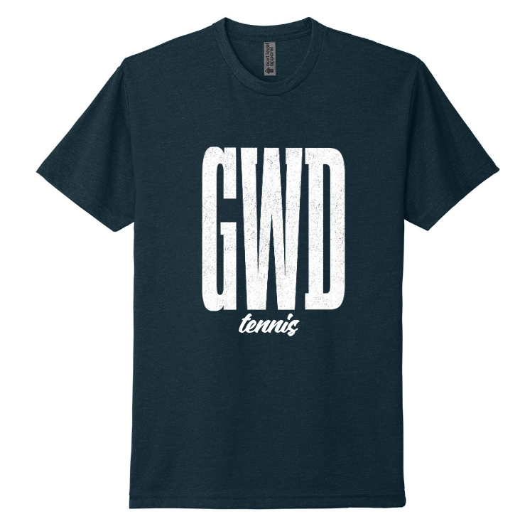 GHS TENNIS SHORT SLEEVE NEXT LEVEL TEE IN MIDNIGHT NAVY