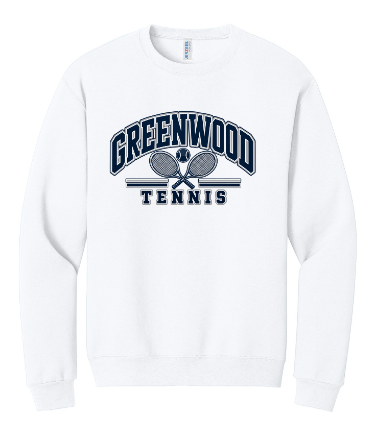 GHS TENNIS CREWNECK SWEATSHIRT IN WHITE