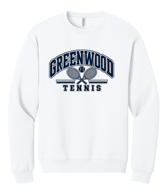 GHS TENNIS CREWNECK SWEATSHIRT IN WHITE