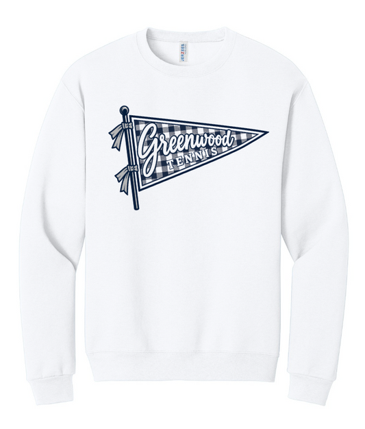 GHS TENNIS CREWNECK SWEATSHIRT IN WHITE