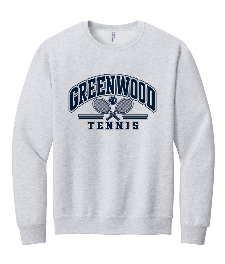 GHS TENNIS CREWNECK SWEATSHIRT IN ASH GREY