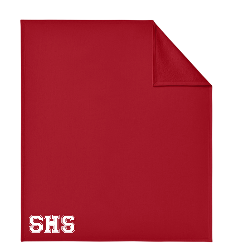 SOUTHSIDE SWEATSHIRT BLANKET IN RED