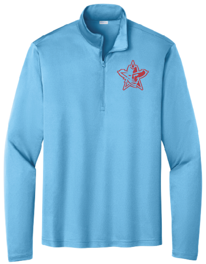1/4 ZIP DRI FIT IN BLUE