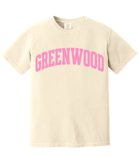 PINK GREENWOOD COMFORT COLOR TEE