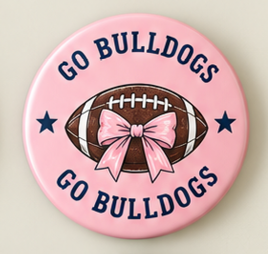Pink Friday Night Football Button