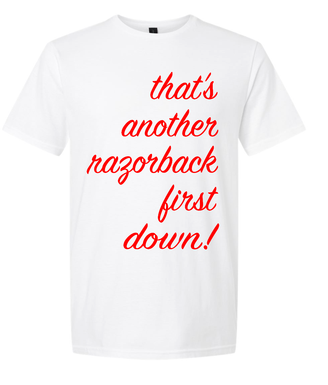 White Arkansas First Down