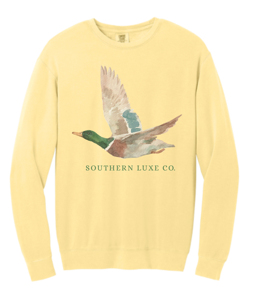 HERITAGE FLIGHT DUCK CREWNECK-BUTTER