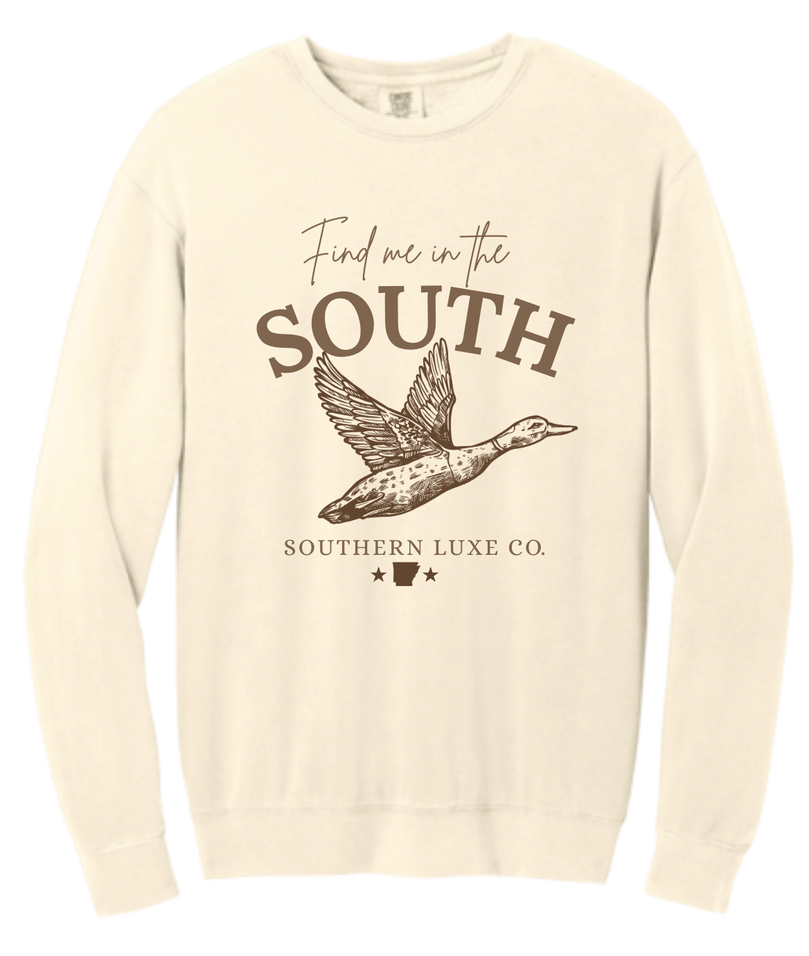 FIND ME IN THE SOUTH CREWNECK-IVORY
