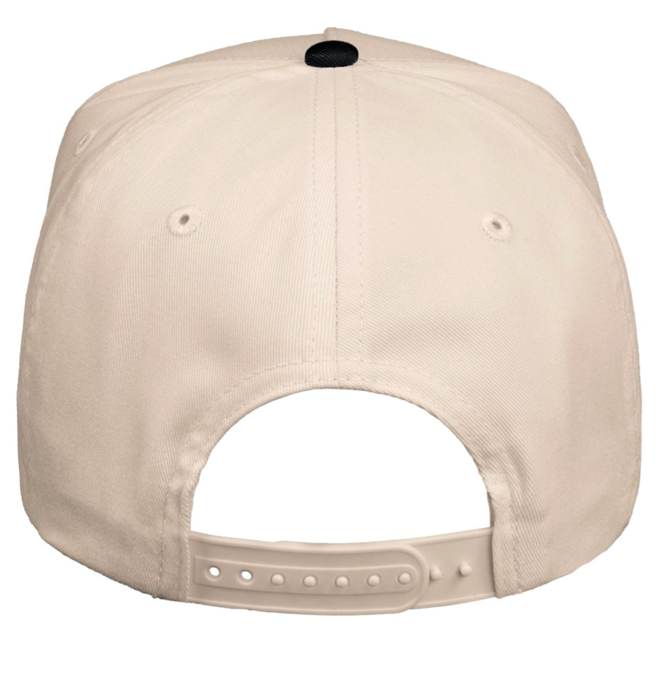BLACK/NATURAL COLORBLOCK HAT