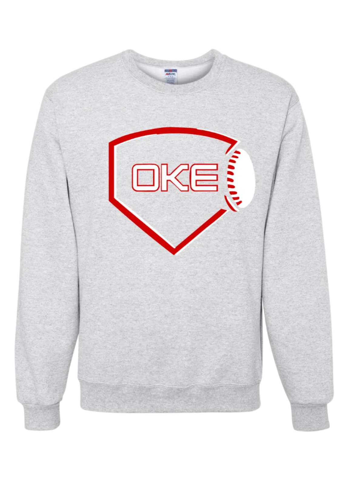 ASH GREY OKE PLATE SWEATSHIRT
