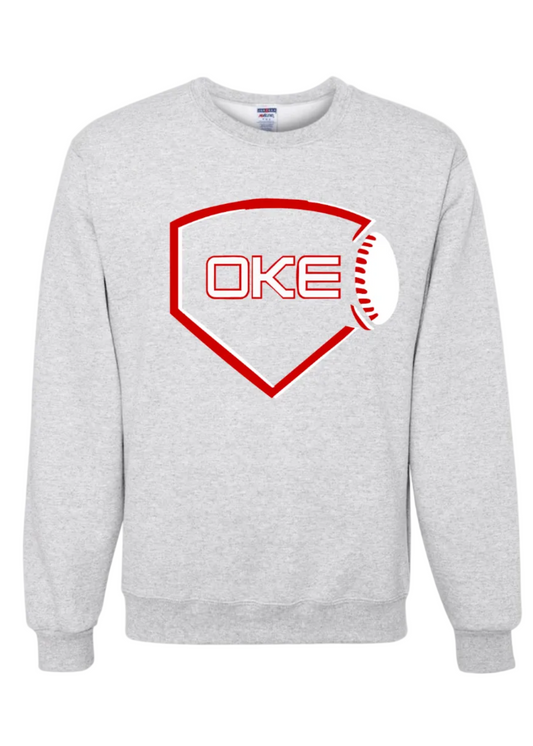 ASH GREY OKE PLATE SWEATSHIRT