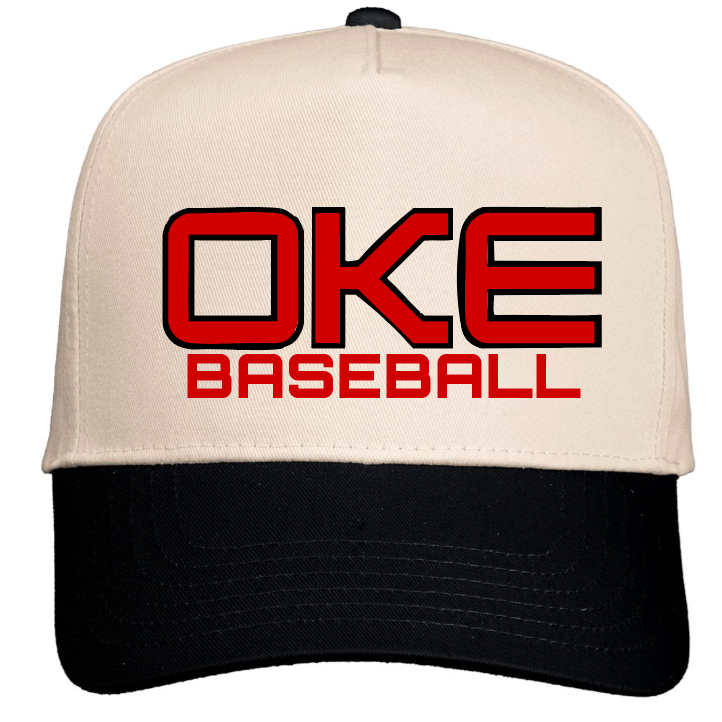 BLACK/NATURAL COLORBLOCK HAT
