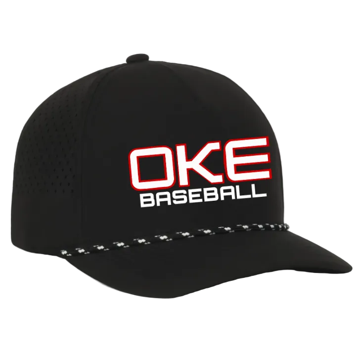 BLACK OKE BASEBALL CORDED HAT