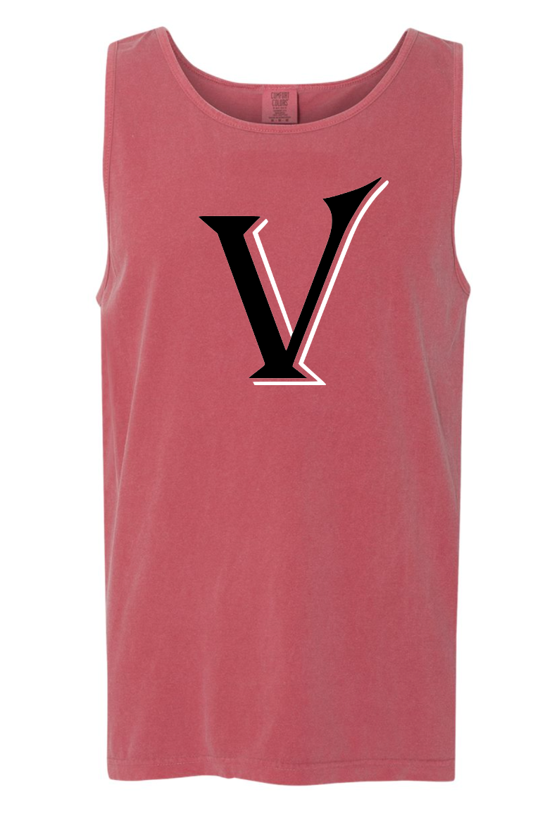 Red Sleeveless Tank-Comfort Color