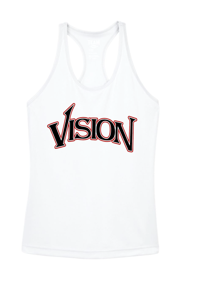 White Racerback Tank
