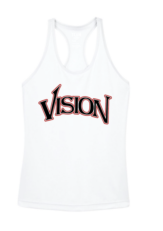 White Racerback Tank