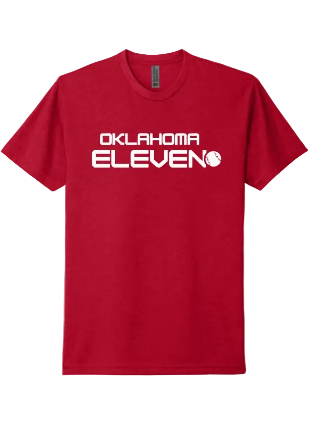RED OKLAHOMA ELEVEN TEE SHORT & LONG SLEEVE