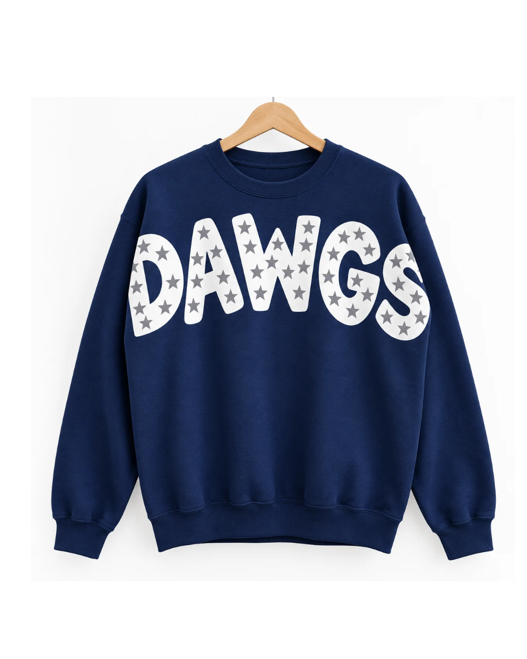 STAR DAWGS IN NAVY SWEATSHIRT AND HOODIE