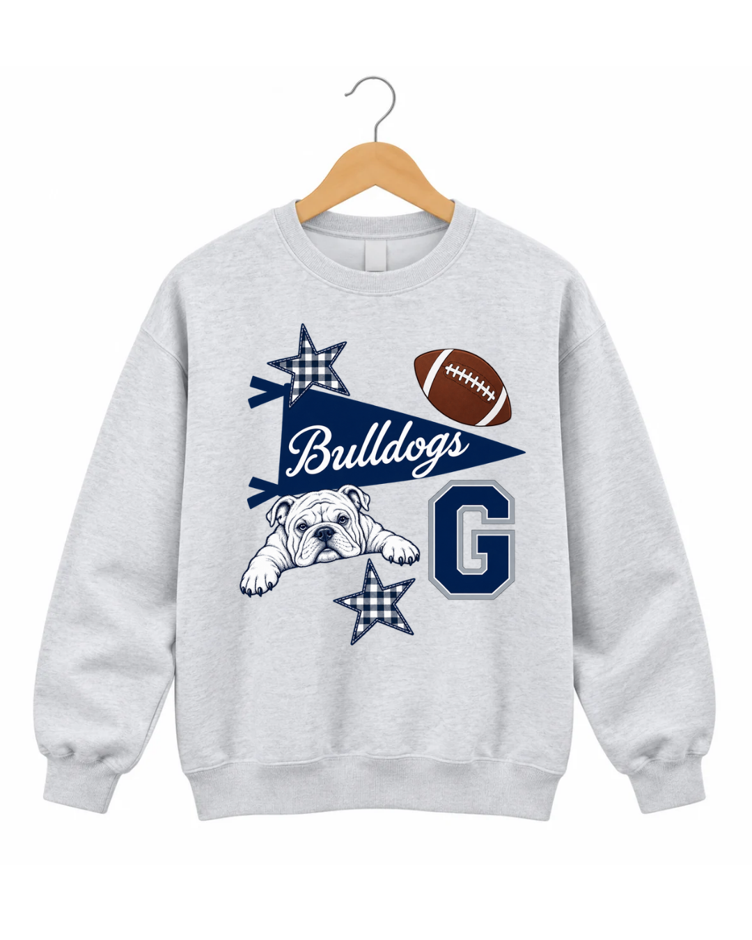OLD SCHOOL BOARD BULLDOGS SWEATSHIRT & HOODIE