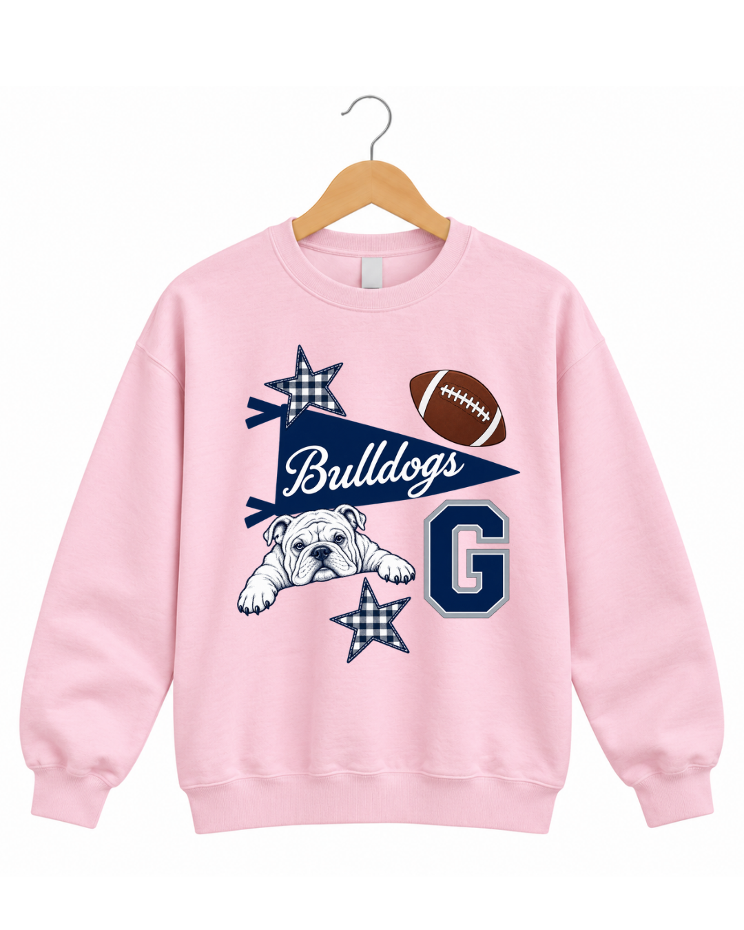 OLD SCHOOL BOARD BULLDOGS SWEATSHIRT & HOODIE