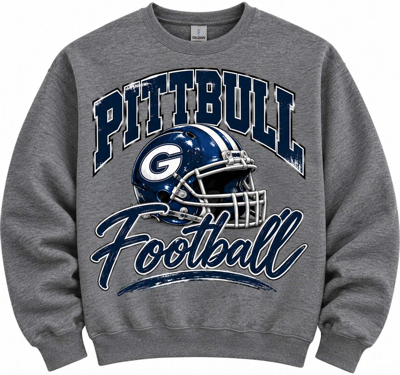 PITTBULL FOOTBALL HELMET SOFTSTYLE TEE/SWEATSHIRT